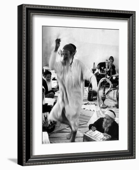 Yemenite Israelis in Home For Aged Dancing to Celebrate Lag B'Omer Day-Paul Schutzer-Framed Photographic Print