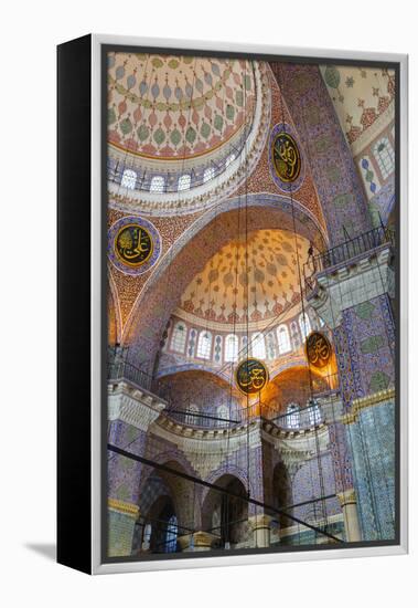 Yeni Mosque, Eminonu and Bazaar District, Istanbul, Turkey, Europe-Richard Cummins-Framed Premier Image Canvas