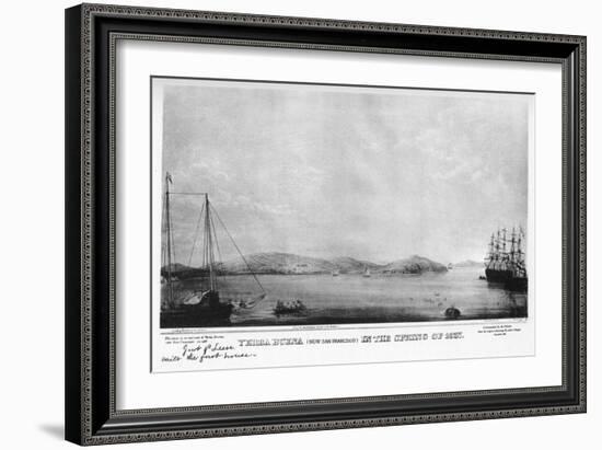 Yerba Buena (Now San Francisc), California, 1837-Graham Baker-Framed Giclee Print