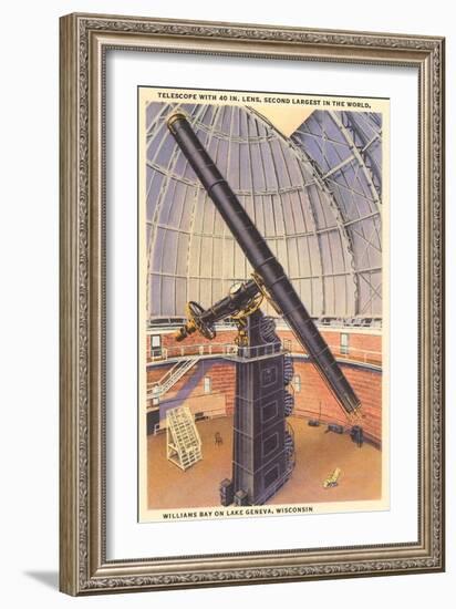 Yerkes Telescope, Williams Bay, Wisconsin-null-Framed Art Print