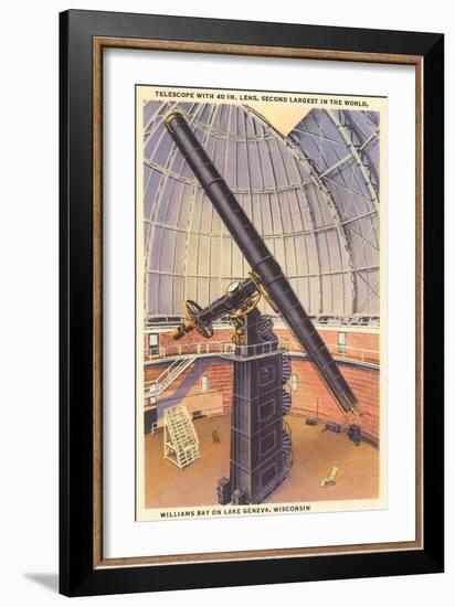 Yerkes Telescope, Williams Bay, Wisconsin-null-Framed Art Print