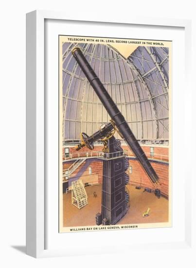 Yerkes Telescope, Williams Bay, Wisconsin-null-Framed Art Print