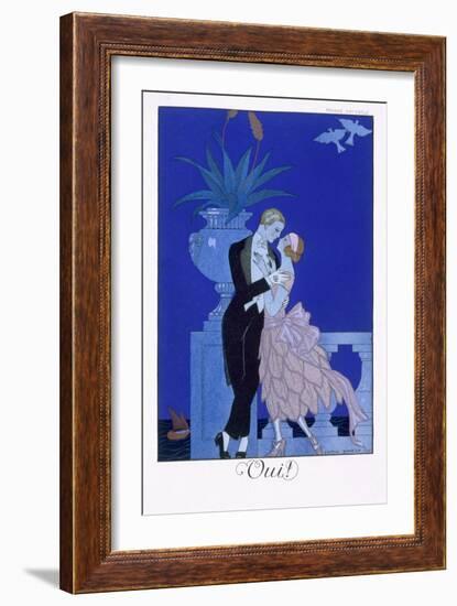 Yes! 1921-Georges Barbier-Framed Giclee Print