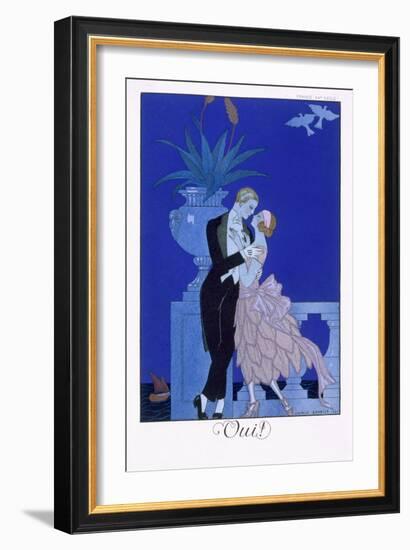 Yes! 1921-Georges Barbier-Framed Giclee Print