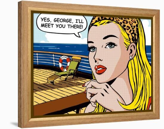 Yes, George-Sheila B.-Framed Stretched Canvas