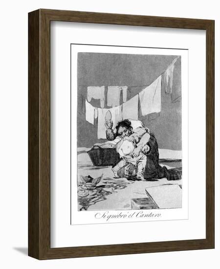 Yes, He Broke the Pot, 1799-Francisco de Goya-Framed Giclee Print