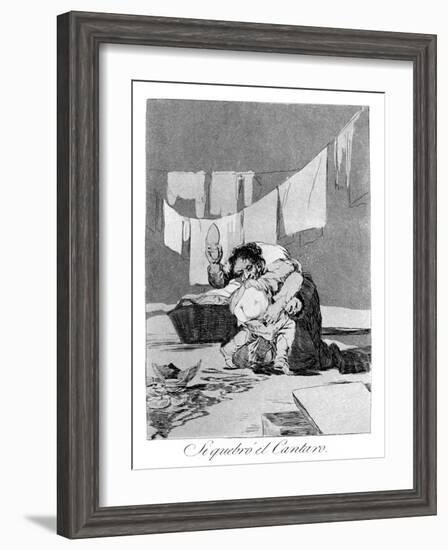 Yes, He Broke the Pot, 1799-Francisco de Goya-Framed Giclee Print