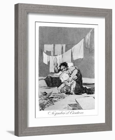 Yes, He Broke the Pot, 1799-Francisco de Goya-Framed Giclee Print