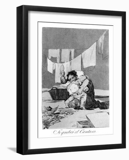 Yes, He Broke the Pot, 1799-Francisco de Goya-Framed Giclee Print