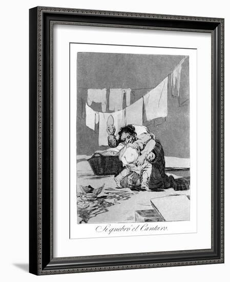 Yes, He Broke the Pot, 1799-Francisco de Goya-Framed Giclee Print