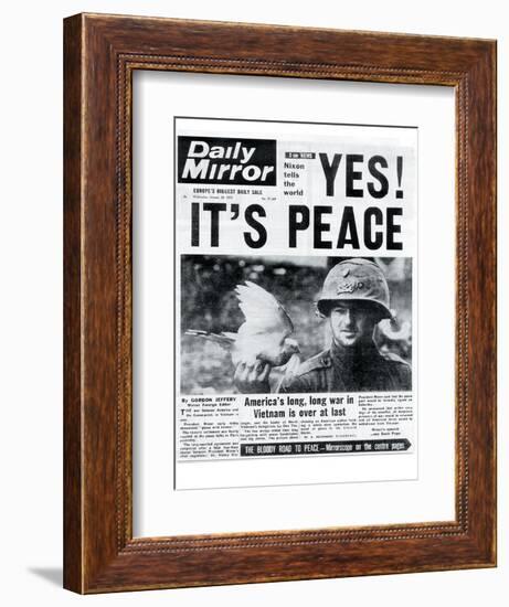 Yes! It's Peace!-null-Framed Photographic Print