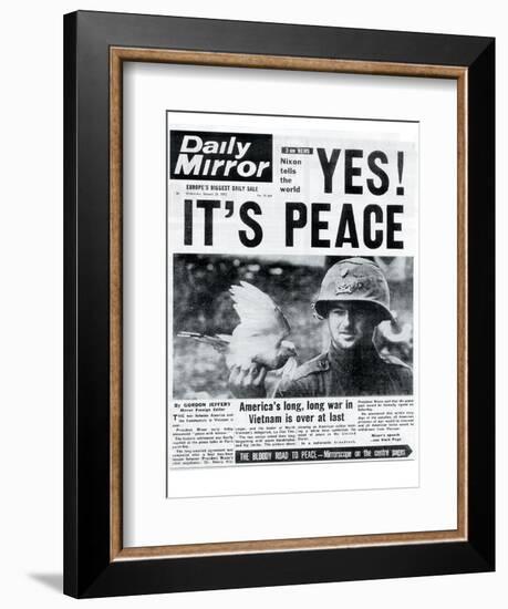 Yes! It's Peace!-null-Framed Photographic Print