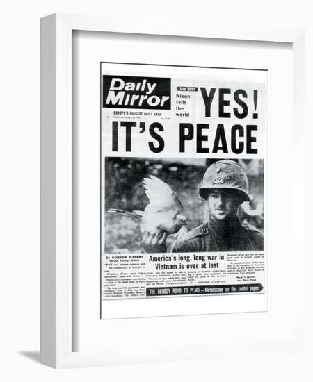 Yes! It's Peace!-null-Framed Photographic Print