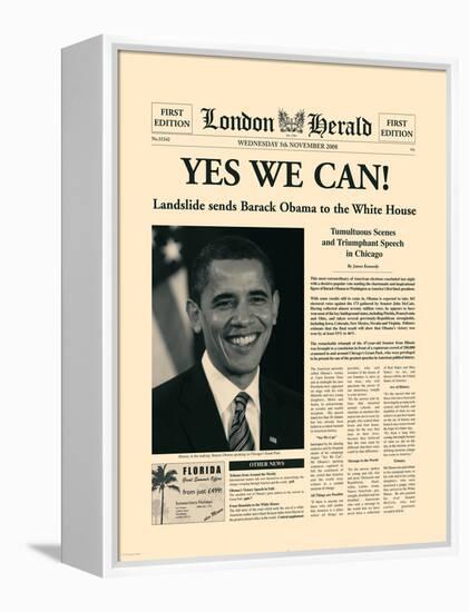 Yes We Can!-The Vintage Collection-Framed Stretched Canvas