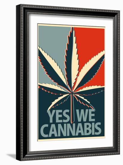 Yes We Cannabis Marijuana-null-Framed Premium Giclee Print