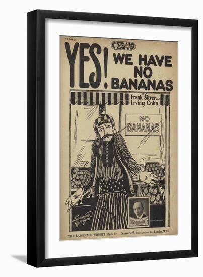 Yes! We Have No Bananas-null-Framed Giclee Print