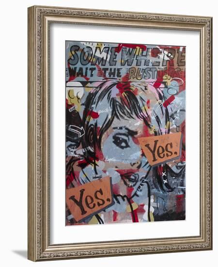 Yes Yes-Dan Monteavaro-Framed Giclee Print