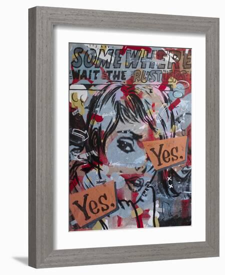 Yes Yes-Dan Monteavaro-Framed Giclee Print