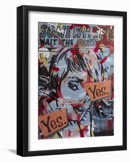 Yes Yes-Dan Monteavaro-Framed Giclee Print