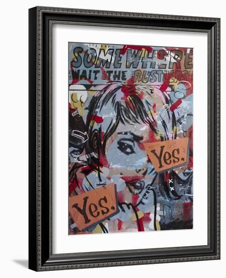 Yes Yes-Dan Monteavaro-Framed Giclee Print