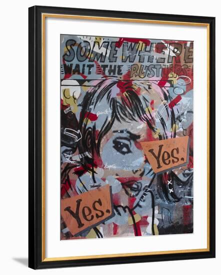 Yes Yes-Dan Monteavaro-Framed Giclee Print