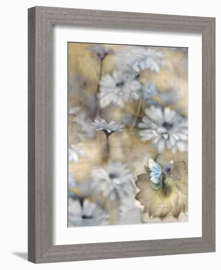 Yesterday's Garden Butterfly-Matina Theodosiou-Framed Art Print