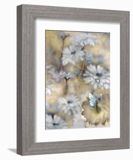 Yesterday's Garden Butterfly-Matina Theodosiou-Framed Art Print