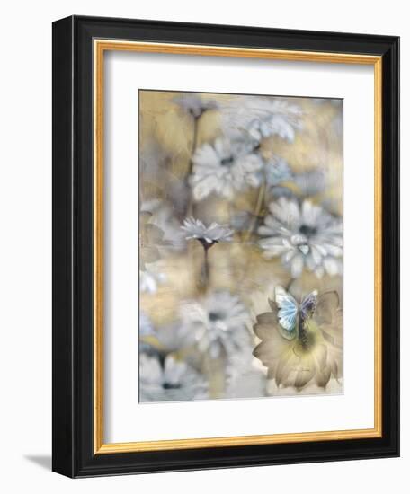 Yesterday's Garden Butterfly-Matina Theodosiou-Framed Art Print