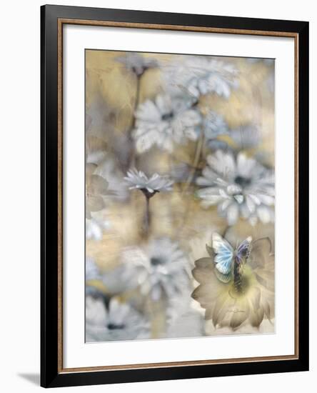 Yesterday's Garden Butterfly-Matina Theodosiou-Framed Art Print