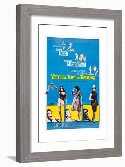 Yesterday, Today and Tomorrow, 1963-null-Framed Premium Giclee Print