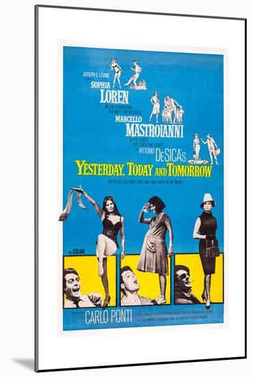 Yesterday, Today and Tomorrow, 1963-null-Mounted Art Print