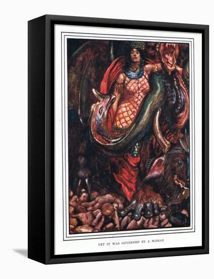 Yet it Was Governed by a Woman-John Byam Liston Shaw-Framed Premier Image Canvas