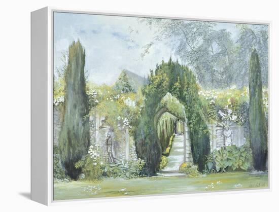 Yew Arches, Garsington Manor, 1997-Ariel Luke-Framed Premier Image Canvas