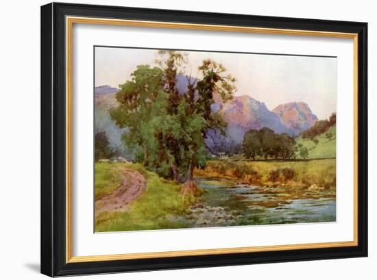 Yewdale Crags, Coniston, Cumbria, 1924-1926-Cuthbert Rigby-Framed Giclee Print