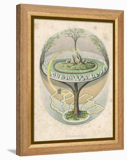 Yggdrasil the Sacred Ash the Tree of Life the Mundane Tree of Norse Mythology-null-Framed Premier Image Canvas