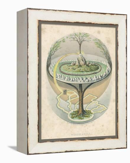 Yggdrasil the Sacred Ash the Tree of Life the Mundane Tree of Norse Mythology-null-Framed Premier Image Canvas