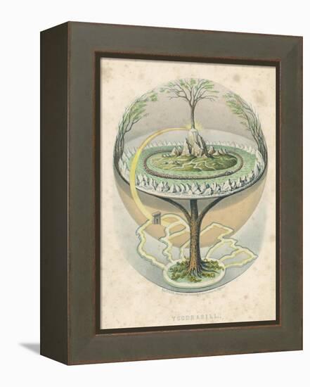 Yggdrasil the Sacred Ash the Tree of Life the Mundane Tree of Norse Mythology-null-Framed Premier Image Canvas