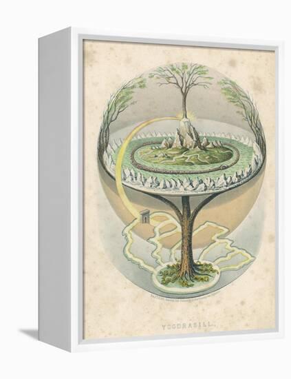 Yggdrasil the Sacred Ash the Tree of Life the Mundane Tree of Norse Mythology-null-Framed Premier Image Canvas