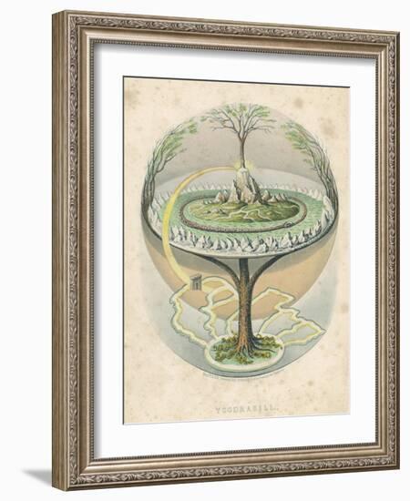 Yggdrasil the Sacred Ash the Tree of Life the Mundane Tree of Norse Mythology-null-Framed Photographic Print