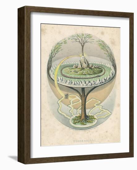 Yggdrasil the Sacred Ash the Tree of Life the Mundane Tree of Norse Mythology-null-Framed Photographic Print