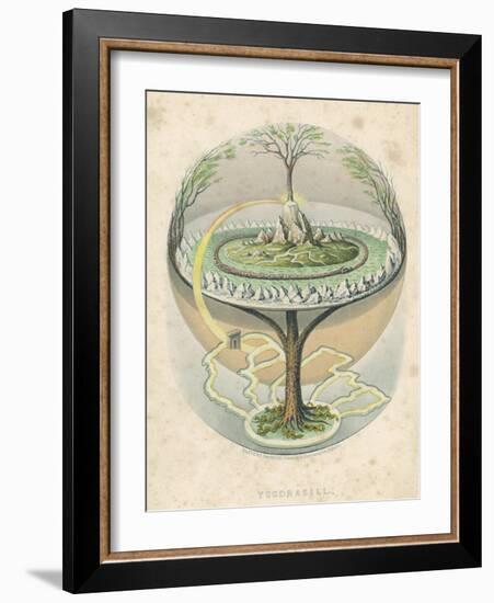 Yggdrasil the Sacred Ash the Tree of Life the Mundane Tree of Norse Mythology-null-Framed Photographic Print