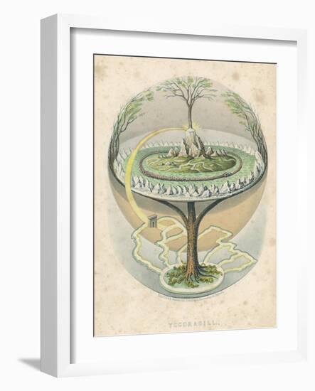 Yggdrasil the Sacred Ash the Tree of Life the Mundane Tree of Norse Mythology-null-Framed Photographic Print