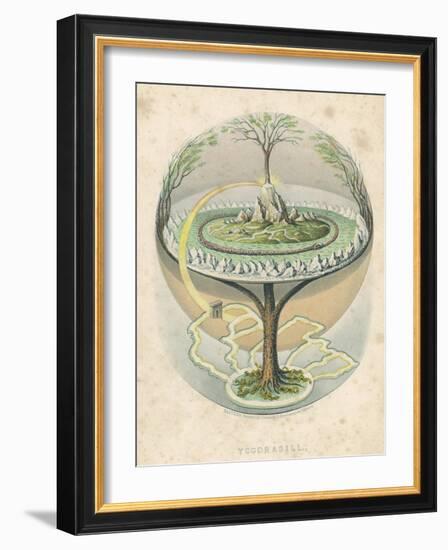 Yggdrasil the Sacred Ash the Tree of Life the Mundane Tree of Norse Mythology-null-Framed Photographic Print