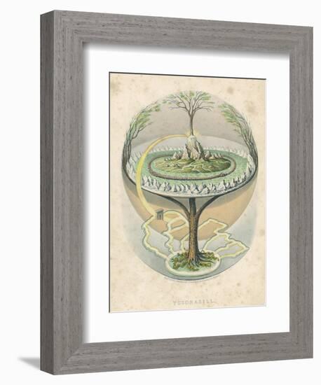 Yggdrasil the Sacred Ash the Tree of Life the Mundane Tree of Norse Mythology-null-Framed Photographic Print