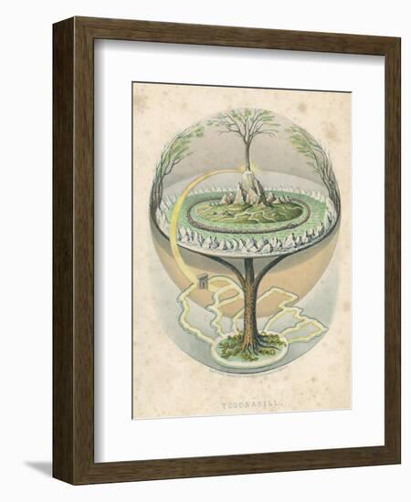 Yggdrasil the Sacred Ash the Tree of Life the Mundane Tree of Norse Mythology-null-Framed Photographic Print