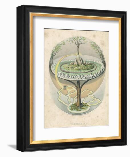 Yggdrasil the Sacred Ash the Tree of Life the Mundane Tree of Norse Mythology-null-Framed Photographic Print