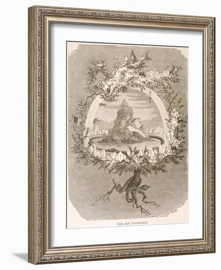 Yggdrasil the Sacred Ash the Tree of Life the Mundane Tree of Norse Mythology-null-Framed Photographic Print