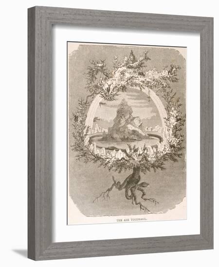 Yggdrasil the Sacred Ash the Tree of Life the Mundane Tree of Norse Mythology-null-Framed Photographic Print