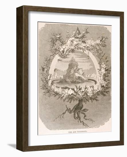 Yggdrasil the Sacred Ash the Tree of Life the Mundane Tree of Norse Mythology-null-Framed Photographic Print