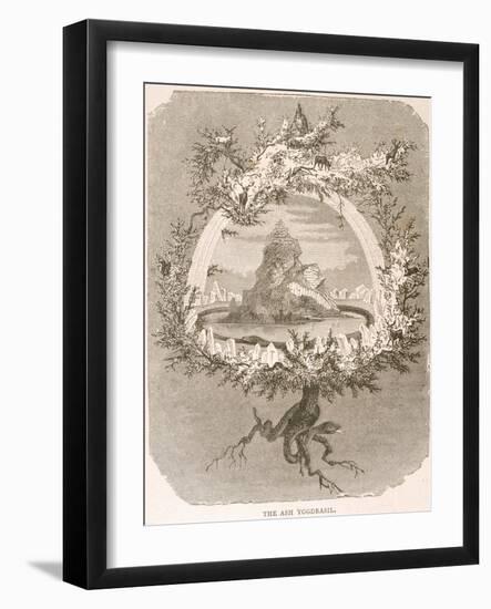 Yggdrasil the Sacred Ash the Tree of Life the Mundane Tree of Norse Mythology-null-Framed Photographic Print